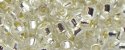 (image for) TOHO Aiko Precision Cylinder Bead. Crystal Silver Lined PermaFinish TB-PF21