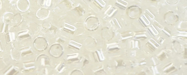 (image for) TOHO Aiko Precision Cylinder Bead. Crystal Transparent Luster TB-101