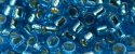 (image for) TOHO Aiko Precision Cylinder Bead. Aqua Silver Lined TB-23B