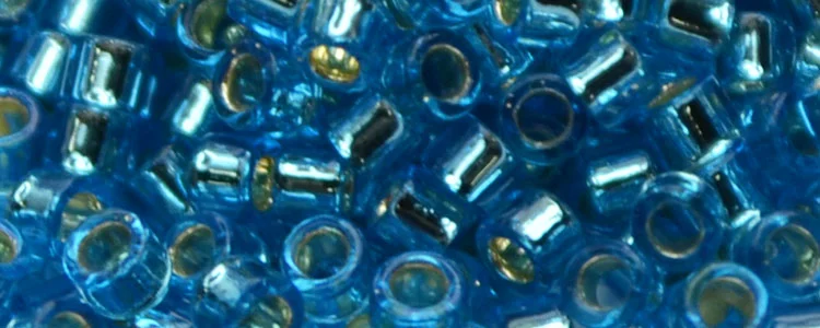 (image for) TOHO Aiko Precision Cylinder Bead. Aqua Silver Lined TB-23B