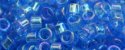 (image for) TOHO Aiko Precision Cylinder Bead. Dark Aqua Transparent Rainbow TB-479