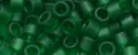 (image for) TOHO Aiko Precision Cylinder Bead. Dark Emerald Green Transparent Matte TB-939F