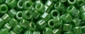 (image for) TOHO Aiko Precision Cylinder Bead. Dark Green Opaque Luster TB-130D