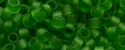 (image for) TOHO Aiko Precision Cylinder Bead. Dark Green Transparent Matte TB-7BF