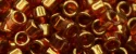 (image for) TOHO Aiko Precision Cylinder Bead. Dark Hyacinth Gold Luster TB-329