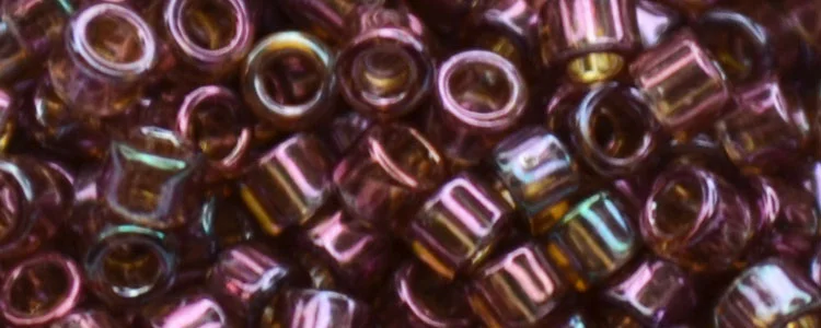 (image for) TOHO Aiko Precision Cylinder Bead. Dark Rose Gold Luster TB-425