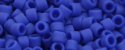 (image for) TOHO Aiko Precision Cylinder Bead. Dark Royal Blue Matte Opaque TB-48F