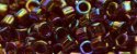 (image for) TOHO Aiko Precision Cylinder Bead. Dark Ruby Transparent Rainbow TB-165C