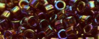(image for) TOHO Aiko Precision Cylinder Bead. Dark Ruby Transparent Rainbow TB-165C