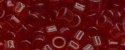 (image for) TOHO Aiko Precision Cylinder Bead. Dark Ruby Transparent TB-5C