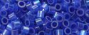 (image for) TOHO Aiko Precision Cylinder Bead. Dark Sapphire Satin Rainbow TB-1580