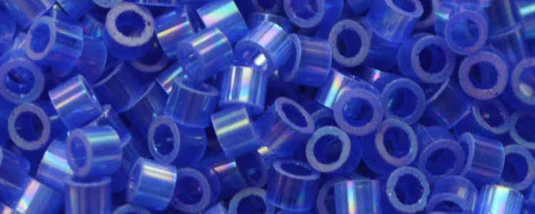 (image for) TOHO Aiko Precision Cylinder Bead. Dark Sapphire Satin Rainbow TB-1580