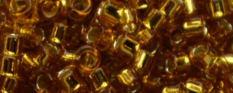(image for) TOHO Aiko Precision Cylinder Bead. Dark Topaz Silver Lined TB-22C