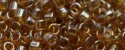 (image for) TOHO Aiko Precision Cylinder Bead. Dark Topaz Transparent Luster TB-103C