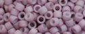 (image for) TOHO Aiko Precision Cylinder Bead. Dusty Rose Chalk Matte Opaque TB-765