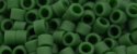 (image for) TOHO Aiko Precision Cylinder Bead. Forest Green Matte Opaque TB-47HF