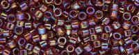 (image for) TOHO Aiko Precision Cylinder Bead. Garnet Transparent Rainbow TB-165D