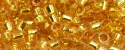 (image for) TOHO Aiko Precision Cylinder Bead. 24k Gold Lined Light Pink Transparent TB-753