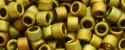 (image for) TOHO Aiko Precision Cylinder Bead. Golden Green Metallic Matte TB-513F