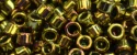 (image for) TOHO Aiko Precision Cylinder Bead. Golden Green Metallic TB-513