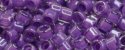 (image for) TOHO Aiko Precision Cylinder Bead. Grape Lined Crystal Transparent TB-936