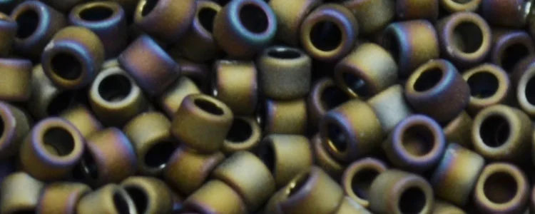(image for) TOHO Aiko Precision Cylinder Bead. Gravel Metallic Matte TB-614