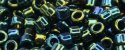 (image for) TOHO Aiko Precision Cylinder Bead. Green Iris Metallic TB-84