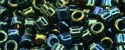 (image for) TOHO Aiko Precision Cylinder Bead. Green Iris Metallic TB-84