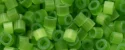 (image for) TOHO Aiko Precision Cylinder Bead. Green Satin TB-1512