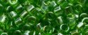 (image for) TOHO Aiko Precision Cylinder Bead. Green Transparent Luster TB-108
