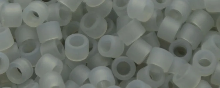 (image for) TOHO Aiko Precision Cylinder Bead. Grey Ceylon Pearl Matte TB-150F