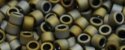 (image for) TOHO Aiko Precision Cylinder Bead. Green-Grey Metallic Matte TB-613