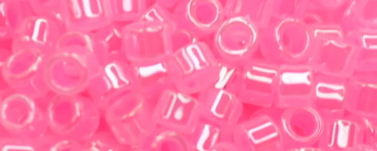 (image for) TOHO Aiko Precision Cylinder Bead. Hot Pink Ceylon Pearl TB-910
