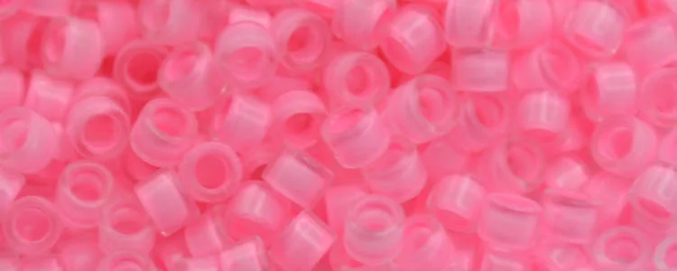 (image for) TOHO Aiko Precision Cylinder Bead. Hot Pink Matte TB-969