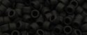 (image for) TOHO Aiko Precision Cylinder Bead. Jet Black Matte Opaque TB-49F