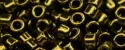 (image for) TOHO Aiko Precision Cylinder Bead. Jet Gold Luster TB-422