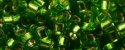 (image for) TOHO Aiko Precision Cylinder Bead. Kelly Green Silver Lined TB-27