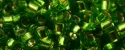 (image for) TOHO Aiko Precision Cylinder Bead. Kelly Green Silver Lined TB-27