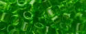 (image for) TOHO Aiko Precision Cylinder Bead. Kelly Green Transparent TB-7