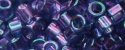 (image for) TOHO Aiko Precision Cylinder Bead. Lavender Blue Gold Luster TB-327