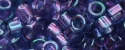 (image for) TOHO Aiko Precision Cylinder Bead. Lavender Blue Gold Luster TB-327