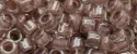 (image for) TOHO Aiko Precision Cylinder Bead. Lavender Lined Crystal Transparent TB-353