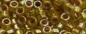 (image for) TOHO Aiko Precision Cylinder Bead. Lavender Lined Light Topaz Luster TB-1041