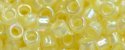 (image for) TOHO Aiko Precision Cylinder Bead. Lemon Lined Crystal Rainbow TB-770