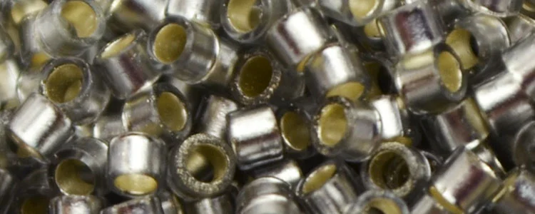 (image for) TOHO Aiko Precision Cylinder Bead. Light Black Diamond Silver Lined Matte TB-29F