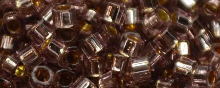 (image for) TOHO Aiko Precision Cylinder Bead. Light Amethyst Silver Lined TB-26