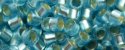 (image for) TOHO Aiko Precision Cylinder Bead. Light Aqua Silver Lined Matte TB-23F