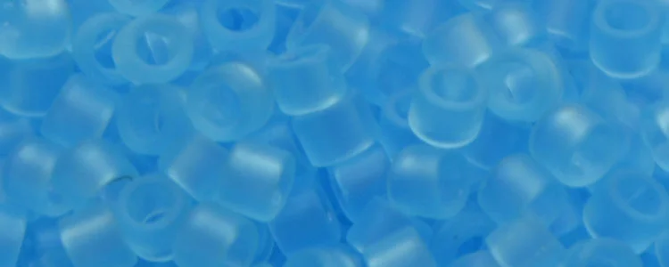 (image for) TOHO Aiko Precision Cylinder Bead. Light Aqua Transparent Matte TB-3F