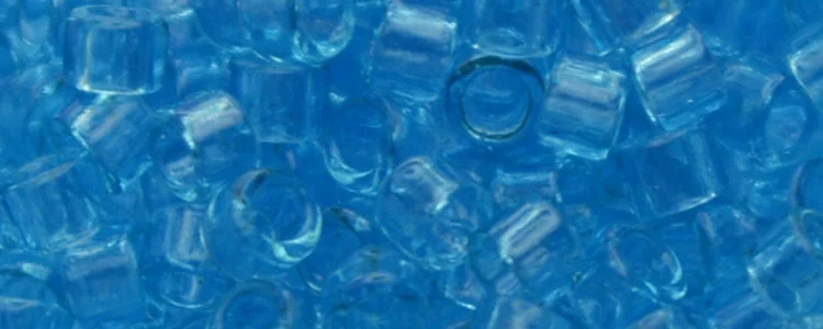 (image for) TOHO Aiko Precision Cylinder Bead. Light Aqua Transparent TB-3
