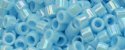 (image for) TOHO Aiko Precision Cylinder Bead. Light Blue Opaque Rainbow TB-403